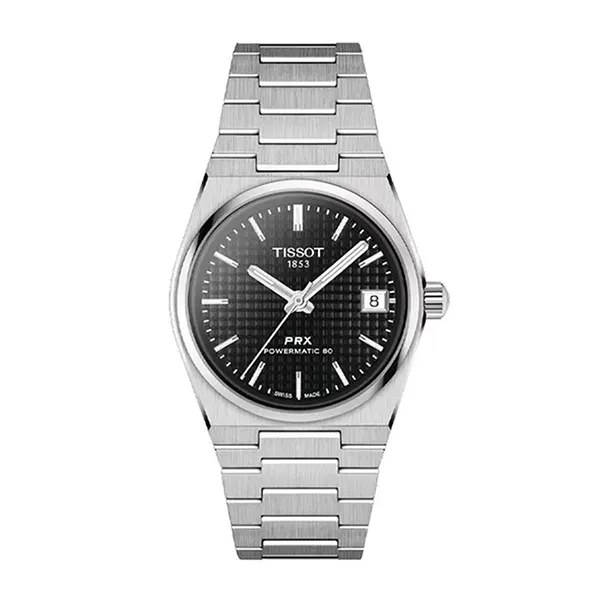 Đồng Hồ Nữ Tissot PRX Powermatic 80 35mm T137.207.11.051.00 (T1372071105100) Màu Bạc Đen