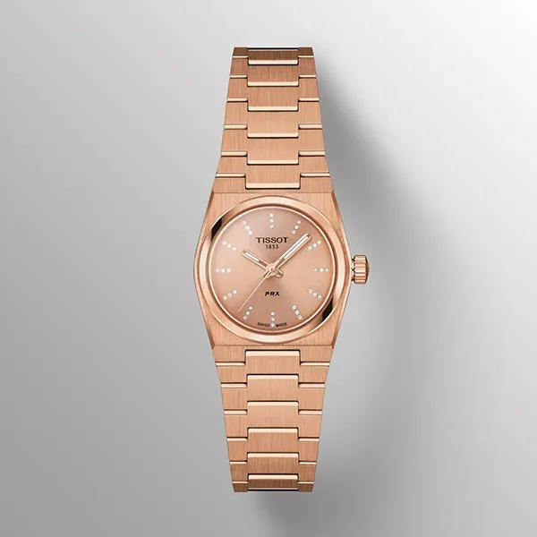 Đồng Hồ Nữ Tissot PRX Quartz T137.010.33.506.00 Màu Vàng Hồng
