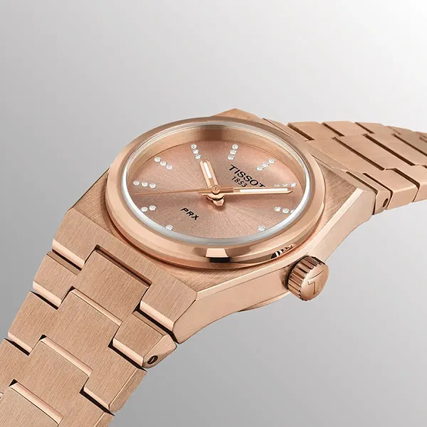 Đồng Hồ Nữ Tissot PRX Quartz T137.010.33.506.00 Màu Vàng Hồng