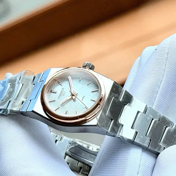 Đồng Hồ Nữ Tissot PRX T137.010.21.111.00 Màu Bạc Trắng