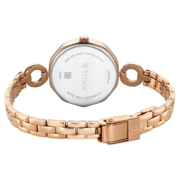 Đồng Hồ Nữ Titan Karishma White Dial Watch For Women Màu Vàng Trắng