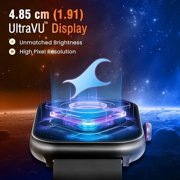 Đồng Hồ Thông Minh Fastrack Titan 38104PP03 Reflex Kruz+ Smartwatch Gold Màu Đen