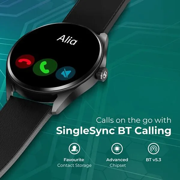 Đồng Hồ Thông Minh Titan Crest Amoled Black Mesh Strap 90197AM01 Màu Đen