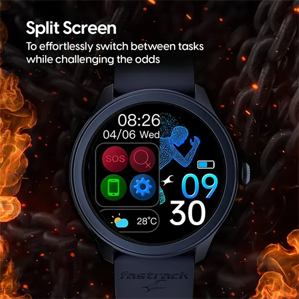 Đồng Hồ Thông Minh Titan Fastrack Reflex Invoke Smartwatch Black Màu Đen