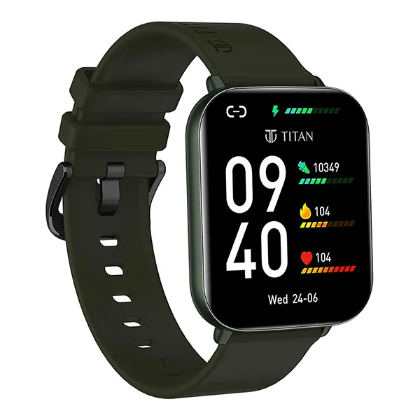 Đồng Hồ Thông Minh Titan Smart 2 Touchscreen With Green Strap Màu Đen - Xanh
