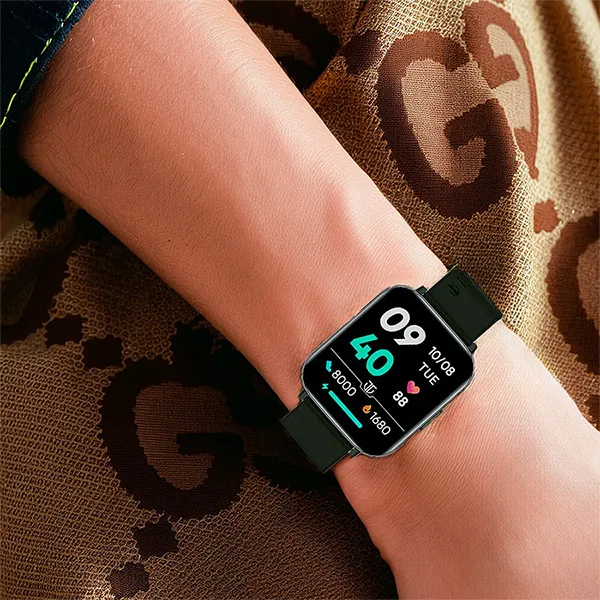 Đồng Hồ Thông Minh Titan Smart 2 Touchscreen With Green Strap Màu Đen - Xanh