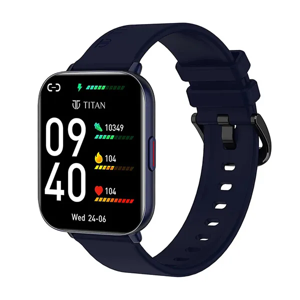 Đồng Hồ Thông Minh Titan Smart Watch Silicone Blue Strap 90155AP02 Màu Xanh Navy