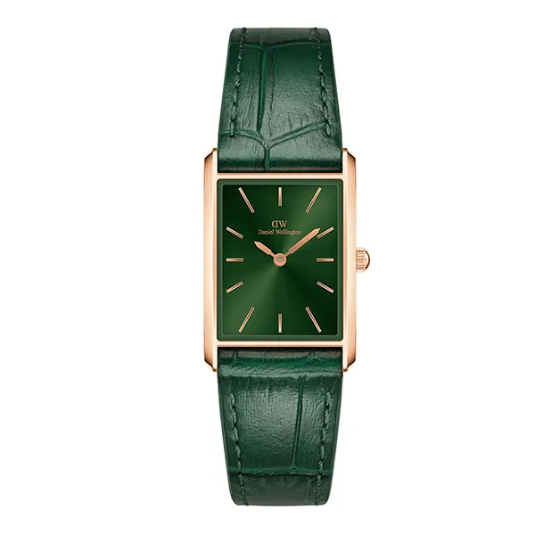 Đồng Hồ Unisex Daniel Wellington Bound Crocodile Emerald Sunray Rose Gold DW00100694 Màu Xanh Green