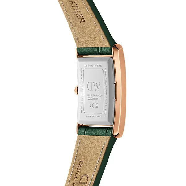 Đồng Hồ Unisex Daniel Wellington Bound Crocodile Emerald Sunray Rose Gold DW00100694 Màu Xanh Green