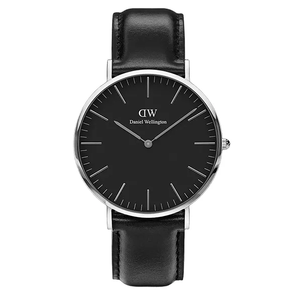 Đồng Hồ Unisex Daniel Wellington Classic Sheffield Black Silver Màu Đen