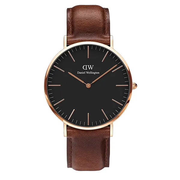 Đồng Hồ Unisex Daniel Wellington Classic St Mawes Black Rose Gold Màu Nâu Đen