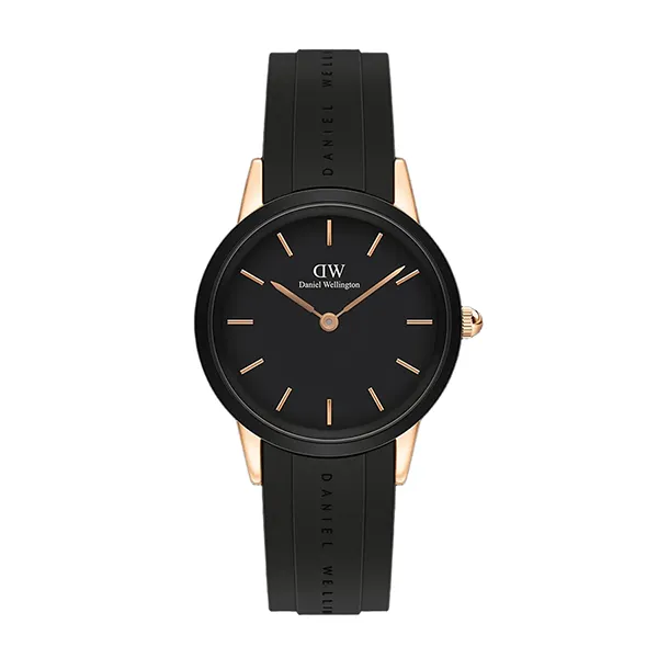 Đồng Hồ Unisex Daniel Wellington Iconic Motion Rose Gold Màu Đen