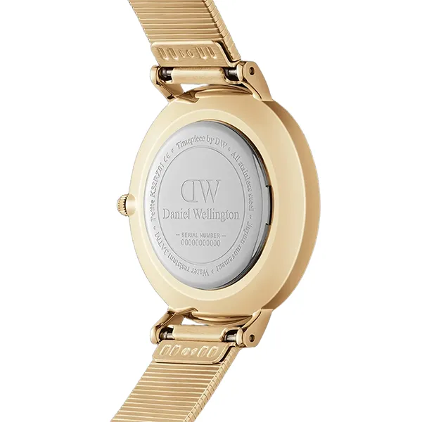 Đồng Hồ Unisex Daniel Wellington Petite Lumine Pressed Piano White MoP Gold Màu Vàng Gold