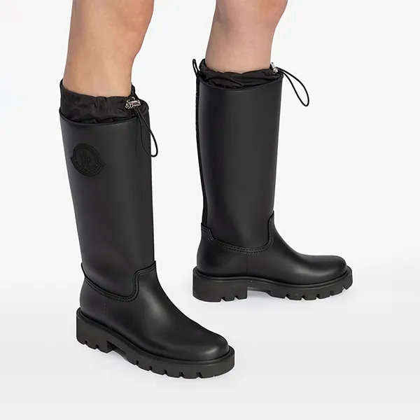 Giày Boot Nữ Moncler Kickstream Waterproof Rain Màu Đen