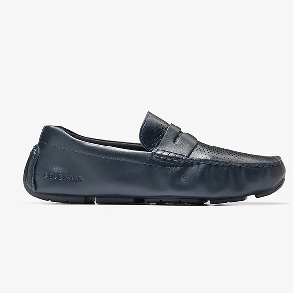 Giày Lười Nam Cole Haan Grand Laser Penny Driver C36652 Màu Xanh Navy Size 41