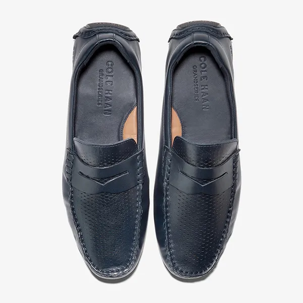 Giày Lười Nam Cole Haan Grand Laser Penny Driver C36652 Màu Xanh Navy Size 41