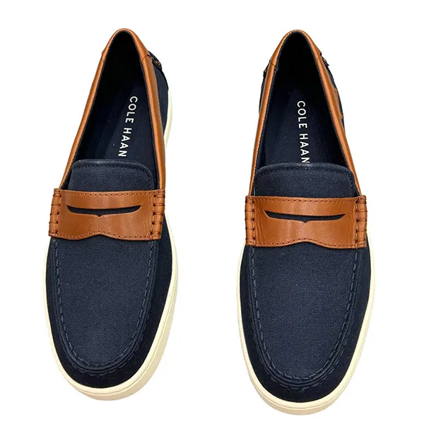 Giày Lười Nam Cole Haan Nantucket Canvas C38570 Màu Xanh Navy Size 40