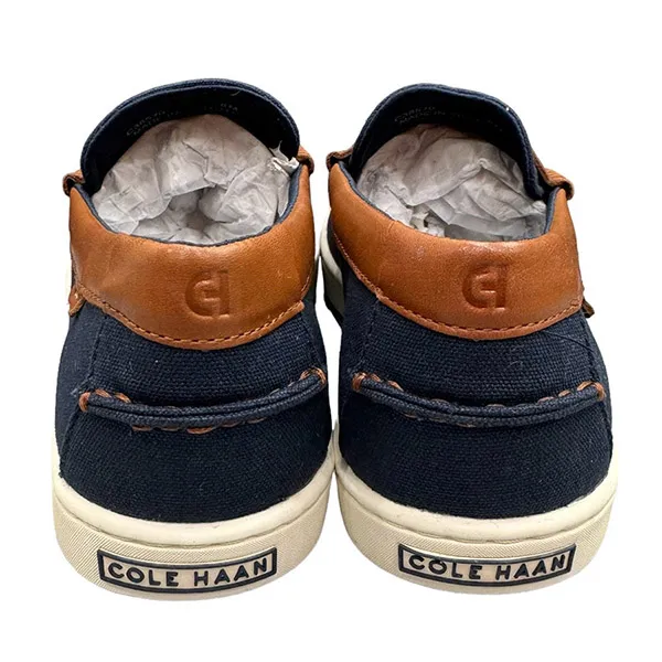 Giày Lười Nam Cole Haan Nantucket Canvas C38570 Màu Xanh Navy Size 40