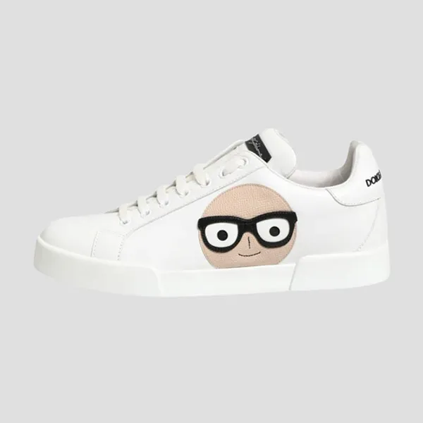 Giày Sneaker Nam Dolce & Gabbana D&G Designer's Patch Portofino White CK0150 AI744 80001 Màu Trắng Size 40