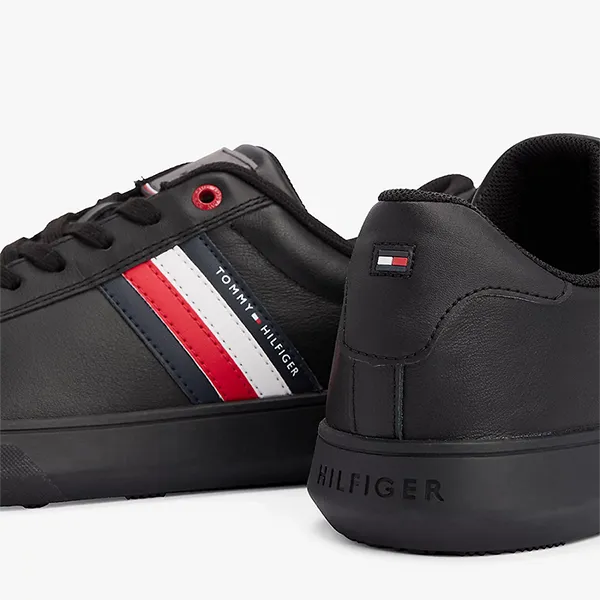 Giày Sneaker Nam Tommy Hilfiger FM0FM04921_NE0GK Màu Đen Size 40