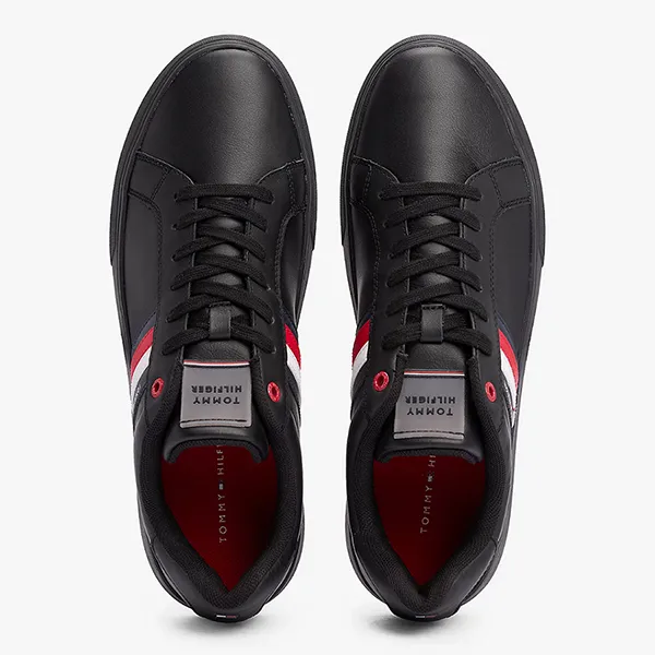 Giày Sneaker Nam Tommy Hilfiger FM0FM04921_NE0GK Màu Đen Size 40