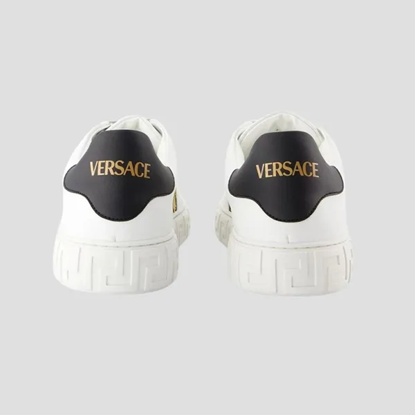 Giày Sneaker Nam Versace In White Greca Studded 1014460 1A12371 1B00V Màu Trắng Size 41