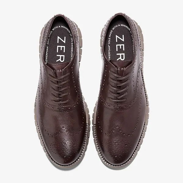 Giày Tây Nam Cole Haan Zerøgrand Oxford C39603 Màu Nâu Chocolate Size 40