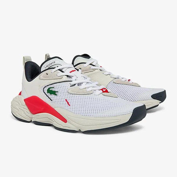 Giày Thể Thao Lacoste Aceshot Sneakers 43SFA0010 4Y0 Màu Trắng Size 44