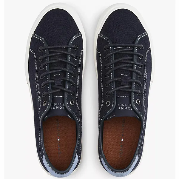 Giày Thể Thao Nam Tommy Hilfiger Signature Canvas 05515 Màu Xanh Navy Size 42