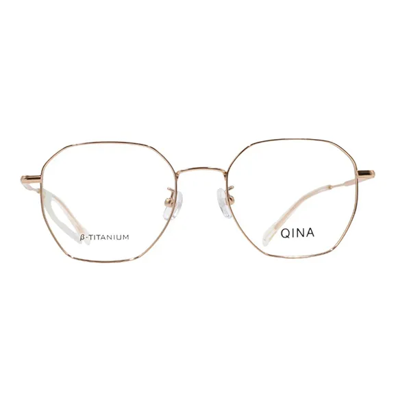 Gọng Kính Nữ Qina QJ7169 B30 Màu Vàng Hồng