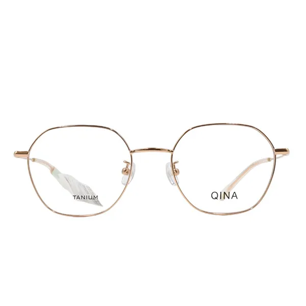 Gọng Kính Nữ Qina QJ7187 B30 Màu Vàng Hồng