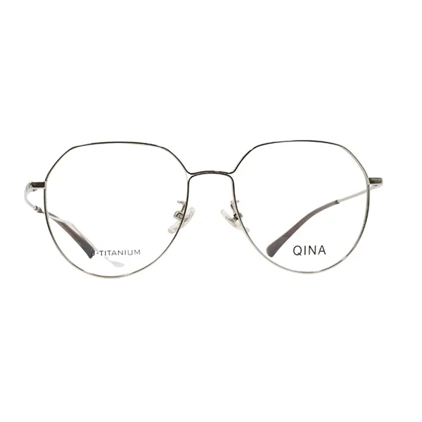 Gọng Kính Nam Qina QJ7082 B90 Màu Bạc