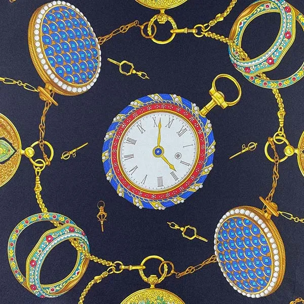 Khăn Lụa Nữ Gucci Vintage Silk Flower Square Scarf 90x90cm Màu Vàng Đen