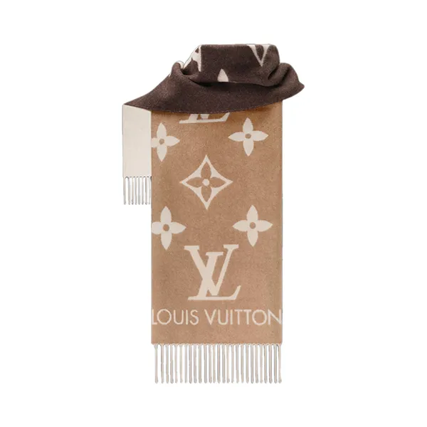 Khăn Nữ Louis Vuitton LV Reykjavik Gradient M73675 Màu Nâu