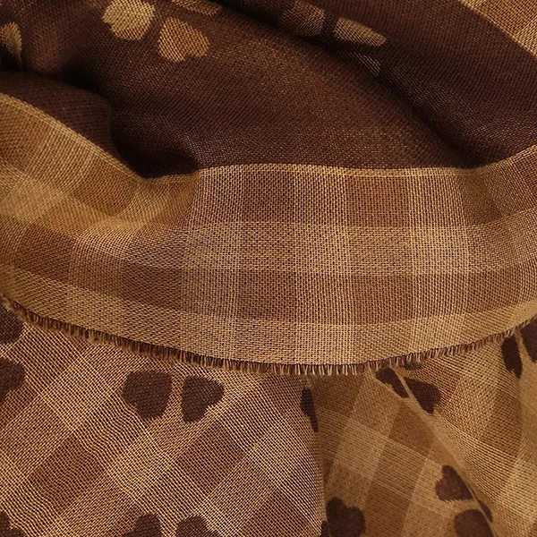 Khăn Quàng Cổ Gucci Scarf With Logo 662446 4G114 Màu Nâu