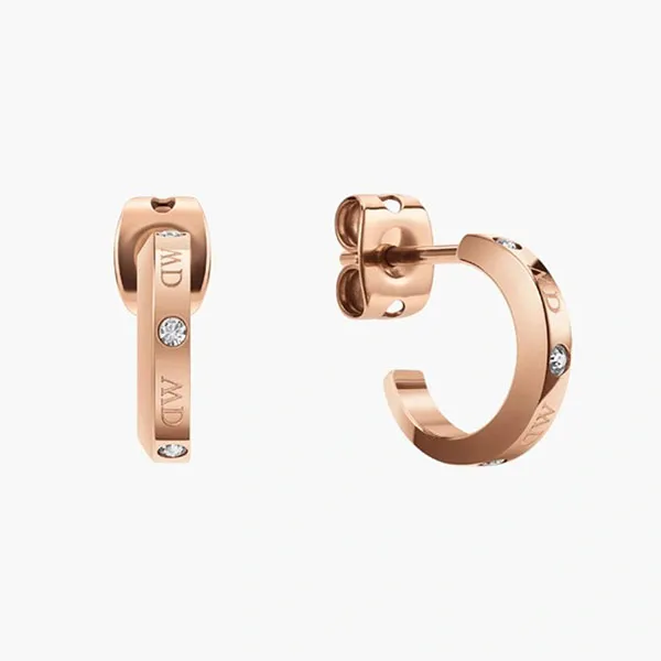 Khuyên Tai Daniel Wellington Lumine Earrings DW00400349 Màu Vàng Hồng