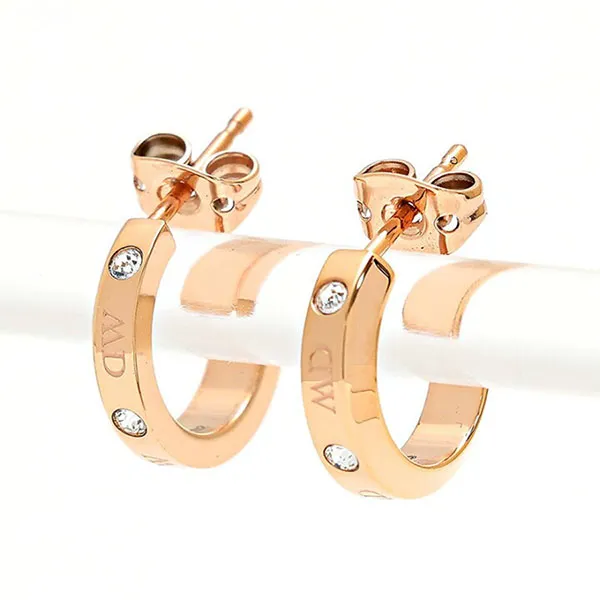 Khuyên Tai Daniel Wellington Lumine Earrings DW00400349 Màu Vàng Hồng