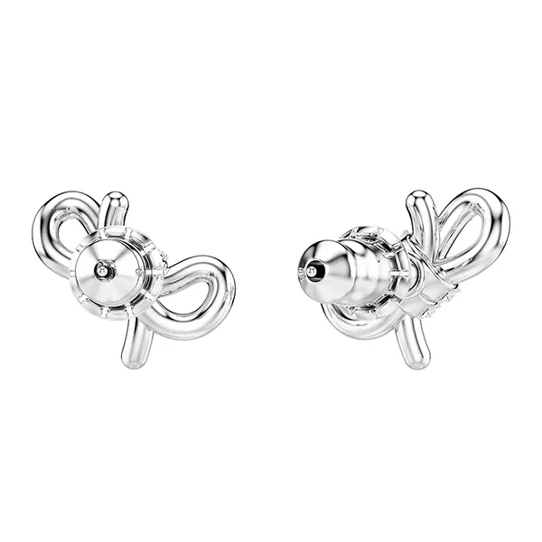 Khuyên Tai Nữ Swarovski Lifelong Bow Earrings 5627345 Màu Bạc