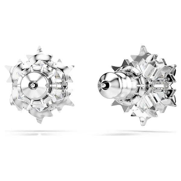 Khuyên Tai Nữ Swarovski Magic Stud Earrings Snowflake, White, Rhodium Plated 5627347 Màu Bạc