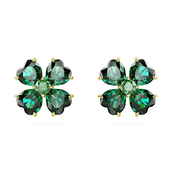 Khuyên Tai Swarovski Idyllia Stud Earrings 5666236 Màu Xanh Lá