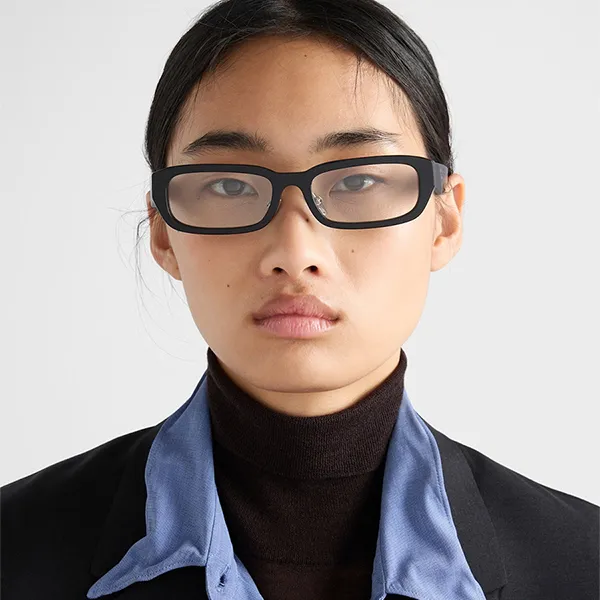 Kính Mắt Cận Prada Symbole Sunglasses Màu Đen