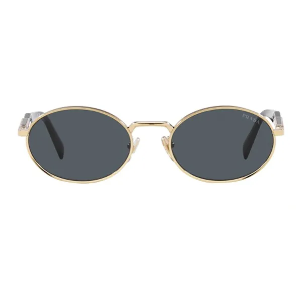 Kính Mát Prada Sunglasses 0PR 65ZS ZVN09T Pale Gold Dark Grey Màu Xám/Gold