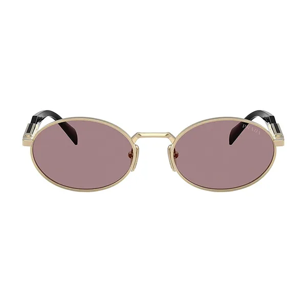 Kính Mát Prada Sunglasses 0PR 65ZS ZVN20I Pale Gold Light Purple Brown Màu Tím/Gold