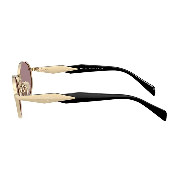 Kính Mát Prada Sunglasses 0PR 65ZS ZVN20I Pale Gold Light Purple Brown Màu Tím/Gold