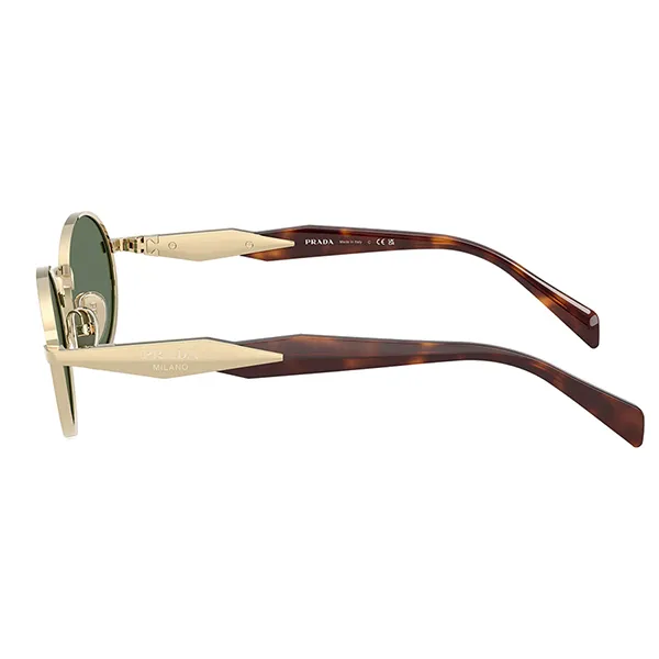 Kính Mát Prada Sunglasses 0PR 65ZS ZVN70L Pale Gold Green Màu Xanh/Gold