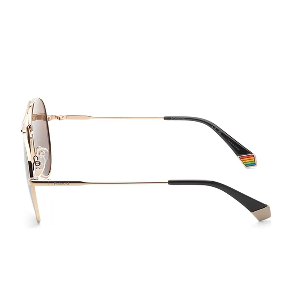 Kính Mát Unisex Polaroid Polarized Gold Aviator Sunglasses PLD6200-S-X-Y3R-61 Màu Nâu