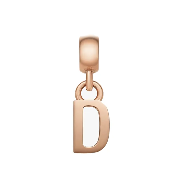 Mặt Dây Chuyền Daniel Wellington Letter Chữ Cái D DW00400461 Màu Vàng Hồng (13mm x 4.55mm)