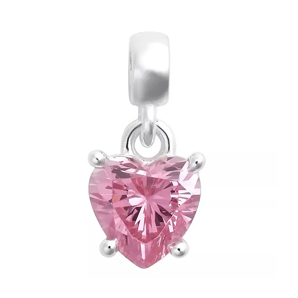 Mặt Dây Chuyền Nữ Daniel Wellington S925 DW00401054 Heart Pink Crystal Màu Vàng Bạc Hồng