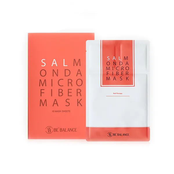 Mặt Nạ Be' Balance Vải Vi Sợi Salmon Da Micro Fiber Mask 3in1 (1 Hộp 10 Cái)
