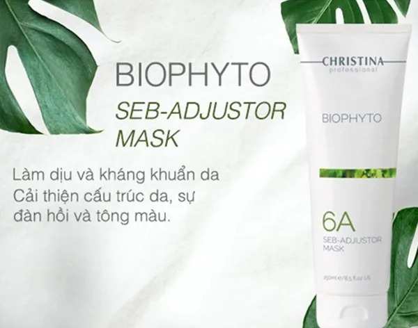 Mặt Nạ Phục Hồi Se Khít Lỗ Chân Lông Christina Biophyto 6A Seb Adjustor Mask 250ml